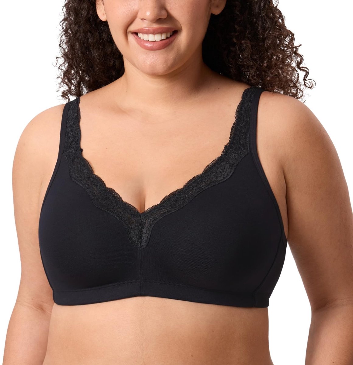 Dailygoods - Draadloze Grote Maten Kanten Bh voor Dames