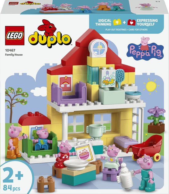 LEGO DUPLO - Peppa Big Familiehuis Dieren Speelgoed voor Peuters met Poppenhuis - 10467