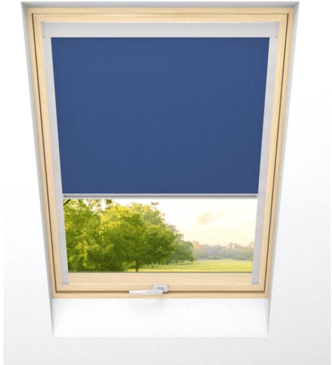 time4blinds - Dakraam Rolgordijn - Breedte 775mm, Hoogte 1362mm - Compatibel met Velux, Compatibel met Fakro - Verduisterend Rolgordijn, Thermisch Rolgordijn, Zonwering voor Dakramen - Bosbessen