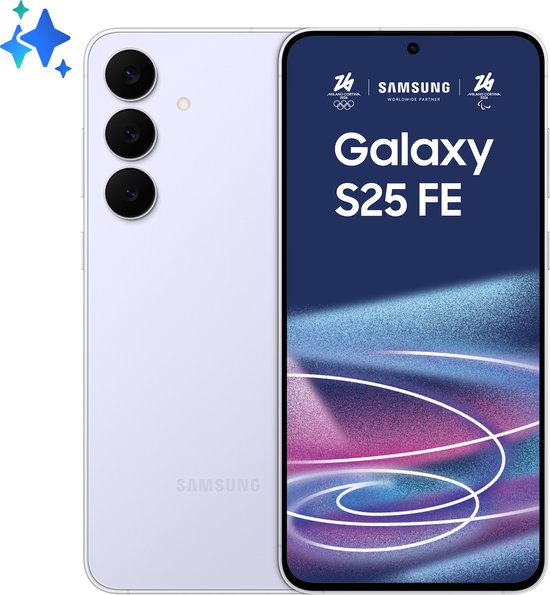 Samsung Galaxy S25 FE 5G smartphone 6.7″ scherm 1080×2340 Exynos 2400 8GB RAM 256GB blauw dual SIM 50MP camera