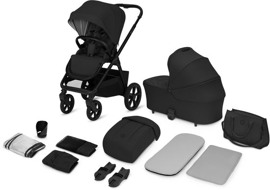 Lionelo Carmine 2 in 1 Kinderwagen - Reiswieg & Wandelwagen - GravelTech Wielen - Anti-Reflux Hoofdsteun - 3D Ventilatie - AiryDots Matras - Compact Opvouwbaar met Zitje - UPF50+ & Waterdichte Stoffen - Tot 22 kg van LIONELO — afbeelding 3