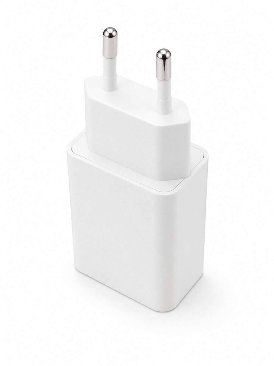 YSONIC Oplader - Universele Lader - USB A Poort Adapter - Type A Stekker - Geschikt voor Smartphones, Oordopjes, Smartwatches en Powerbanks - Parelwit