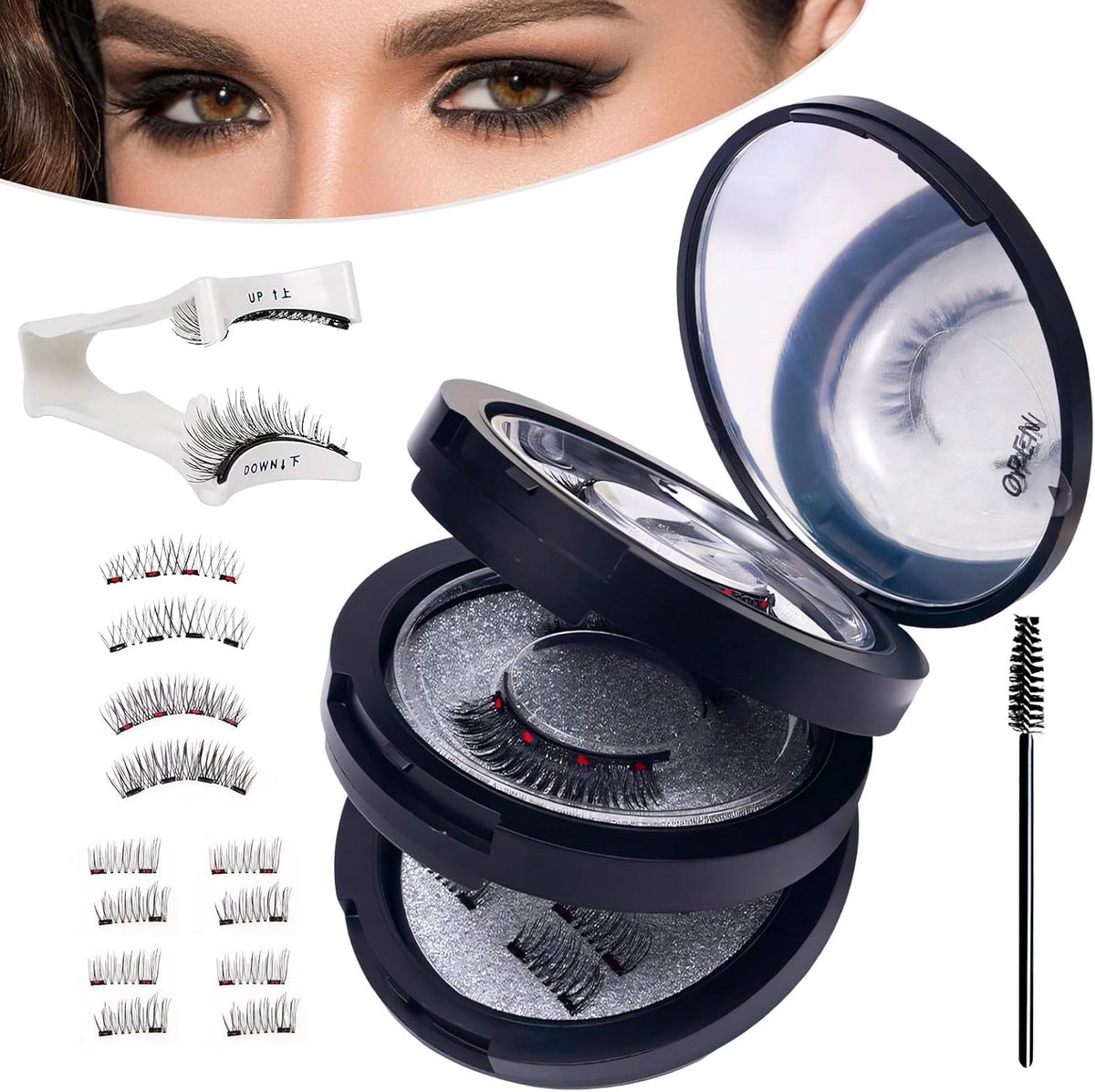 Magnetische Wimpers zonder Eyeliner - Nep Wimpers Set - Lash Lift Kit - Gemakkelijk