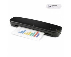 Lamineerapparaat A4 - Lamineermachine - Plastificeerapparaat - Warm en Koud Lamineren - Laminator - Inclusief 5 Lamineerhoezen