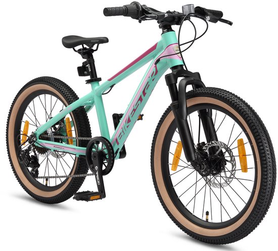 Bikestar kinderfiets MTB Sport 7speed 20inch mintgroen/roze van Bikestar — afbeelding 5