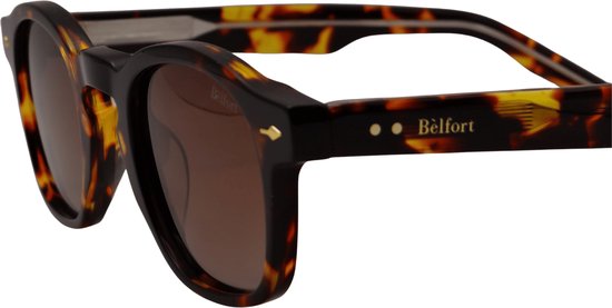Bèlfort Zonnebril Heren - The Astor - Gestreept Rechthoekig - Gepolariseerd UV400 - Metalen Frame - Volledig Omrand - Inclusief Brillenkoker van Bèlfort — afbeelding 4