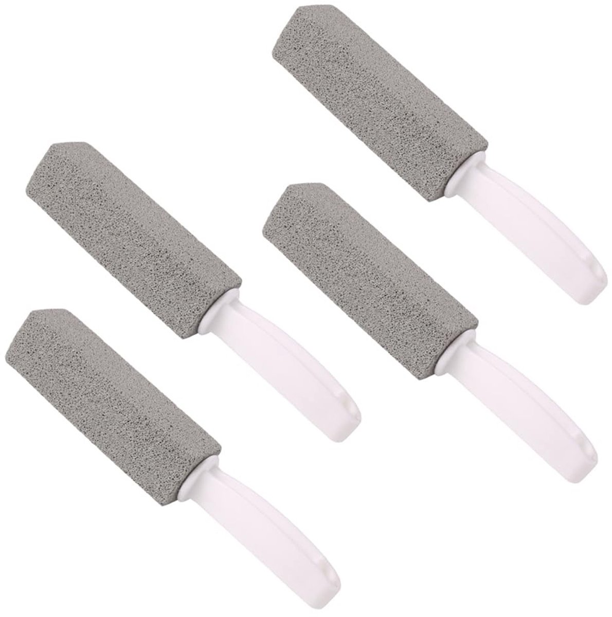 Dailygoods - Dailygoody - Puimsteen toiletborstel - Hardwater vlekken verwijderen - Handvat - Toilet reiniging - Eenvoudige schoonmaak - Geschikt voor toilet - 4 s