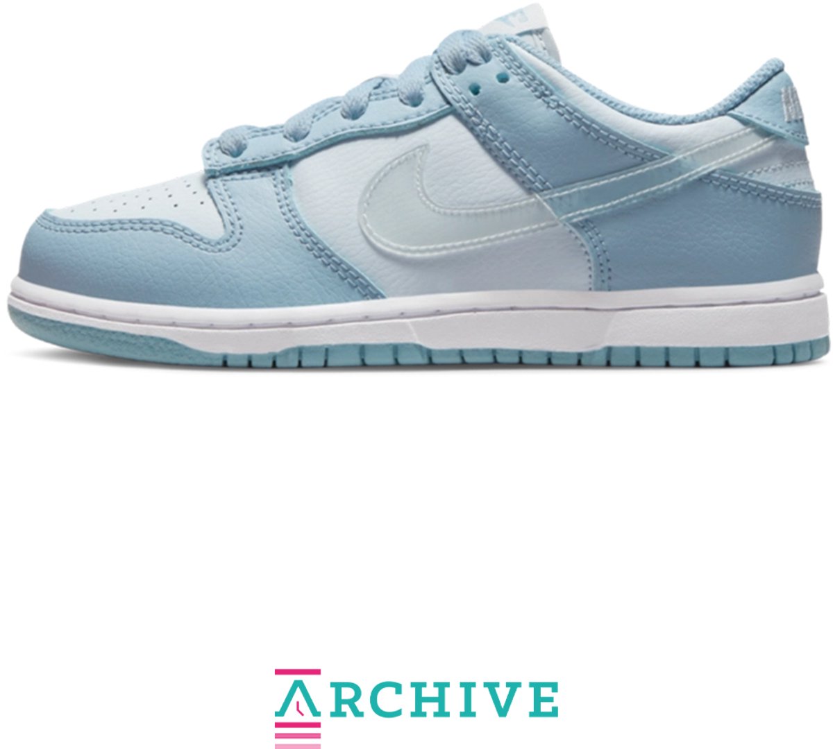 Nike Dunk Low Clear Aqua Kleuter . Wit