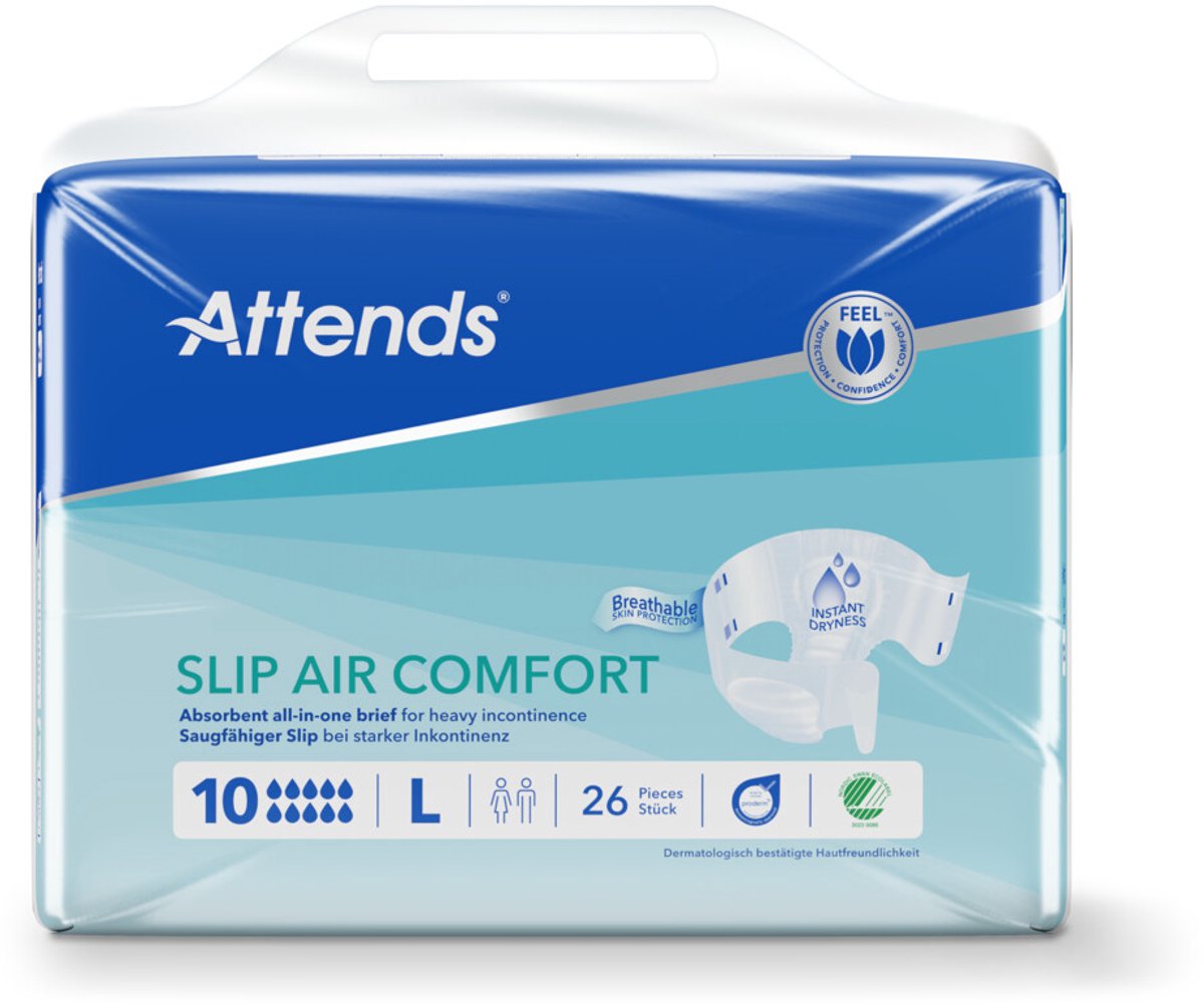 Attends Slip Air Comfort 10 Large - 1 pak van 26 stuks