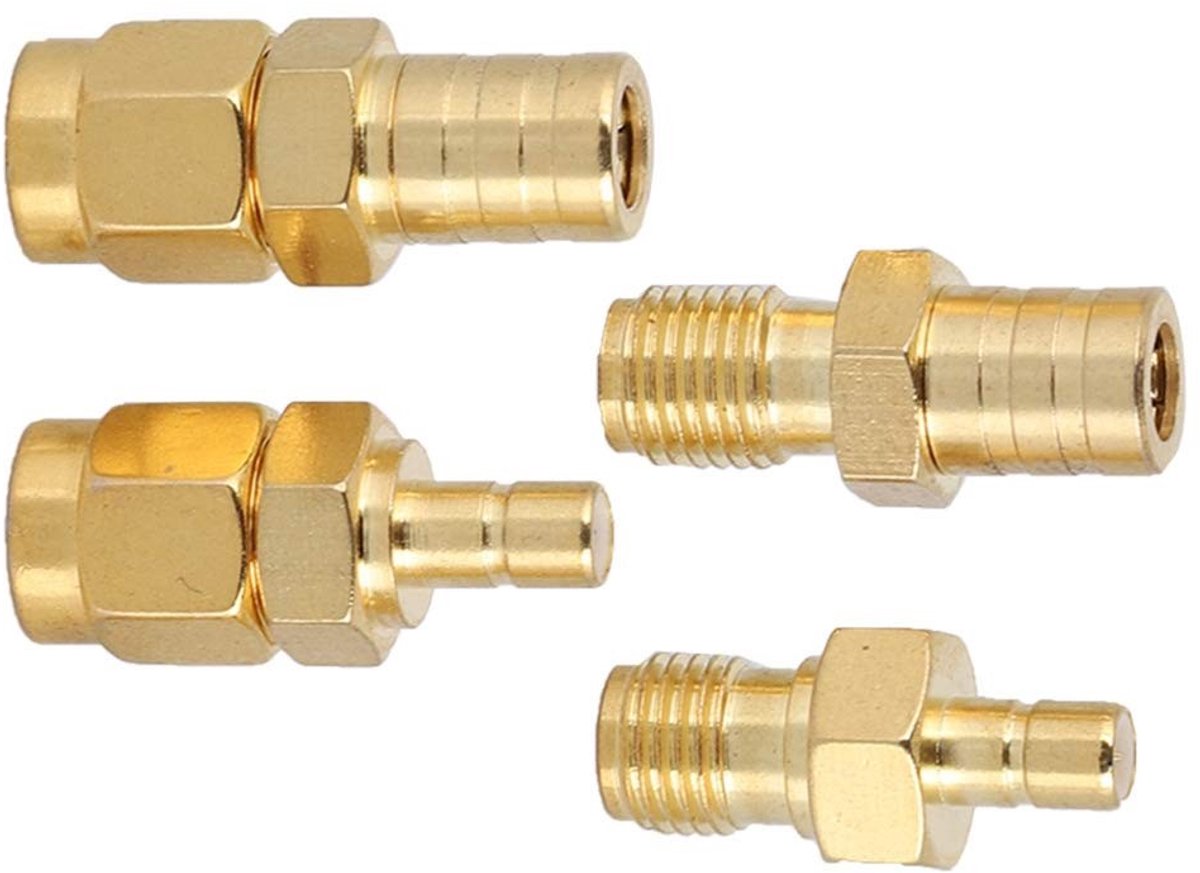 Dailygoods - RF Antenne Adapter Set met 4 Stuks Converters