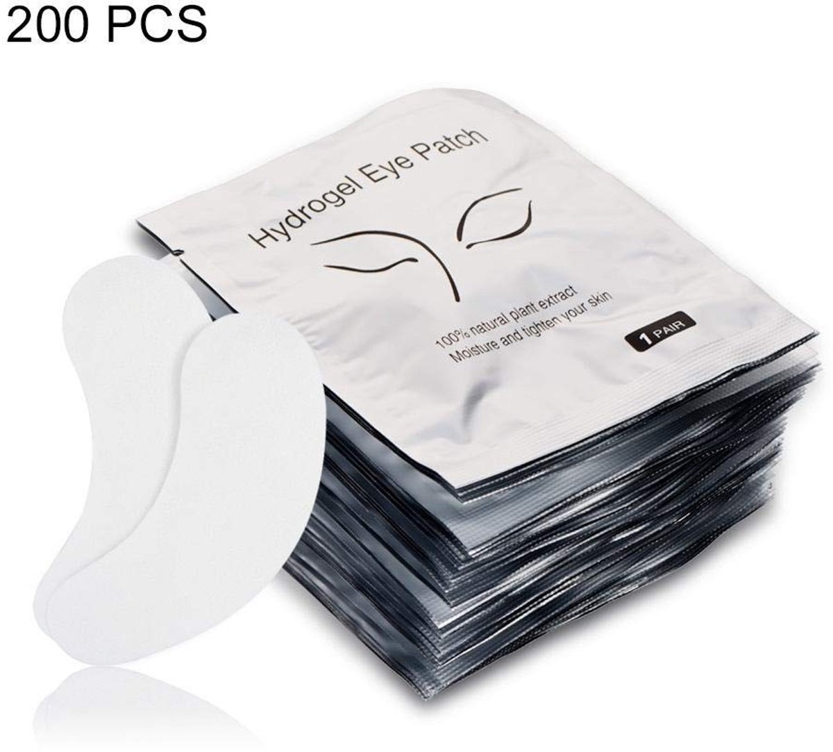 Dailygoods - Dailygoody - Professionele Oogpads voor Wimperverlenging - 200 Paar - Ideaal voor Beauty Behandelingen - Comfortabele Pasvorm - Verfrissend Oogmasker