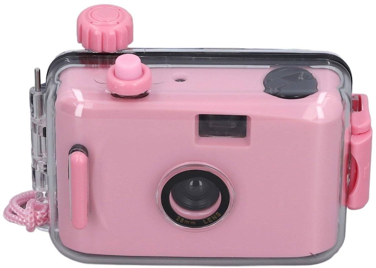 Dailygoods - Dailygoody - Wegwerpfilmcamera 35 mm - Retro Filmcamera - Eenvoudig fotograferen - Lichtroze - Waterdicht - Voor kinderen - Vintage camera