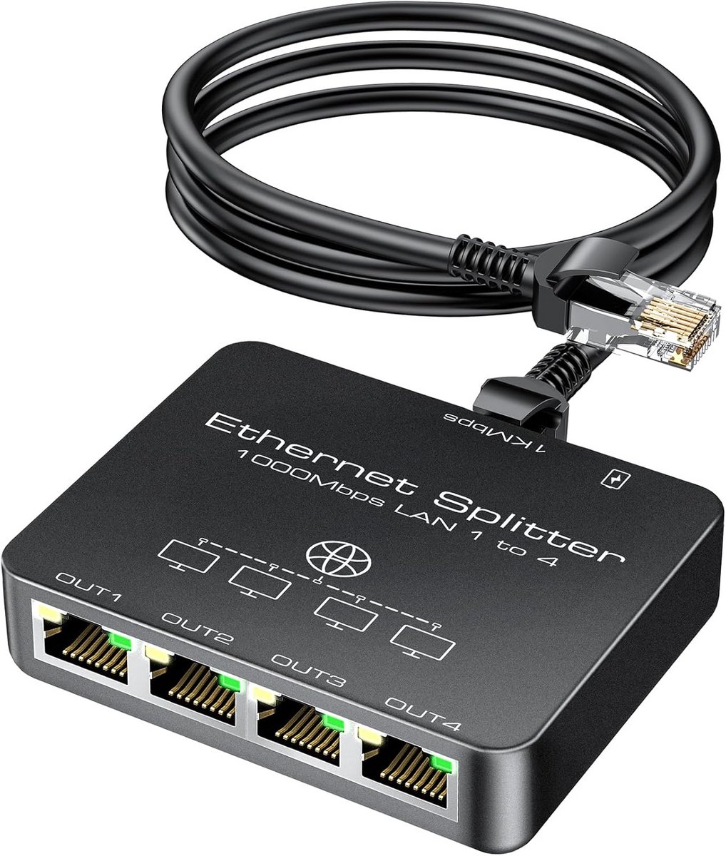 Netwerk Switch - Netwerk Splitter - Unmanaged - Netwerkpoort