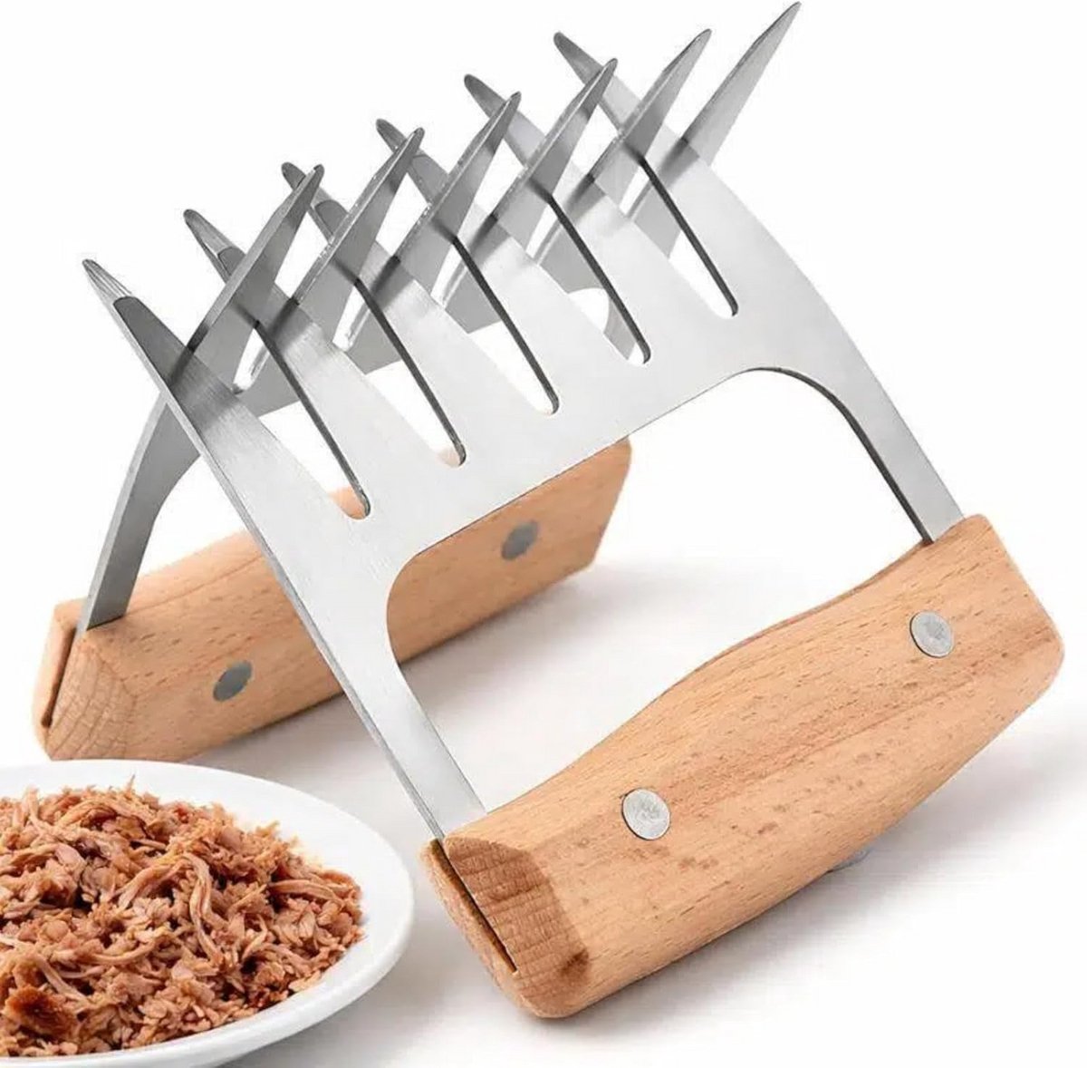 Vleesklauwen pulled pork - Barbecue accesoires - Meat shredder claws - Keukenset
