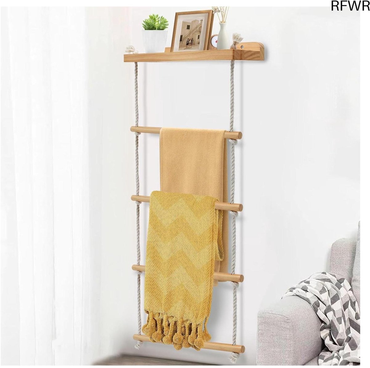 Handdoekladder - Badkamer Ladder - Handdoekhouder - Elegant