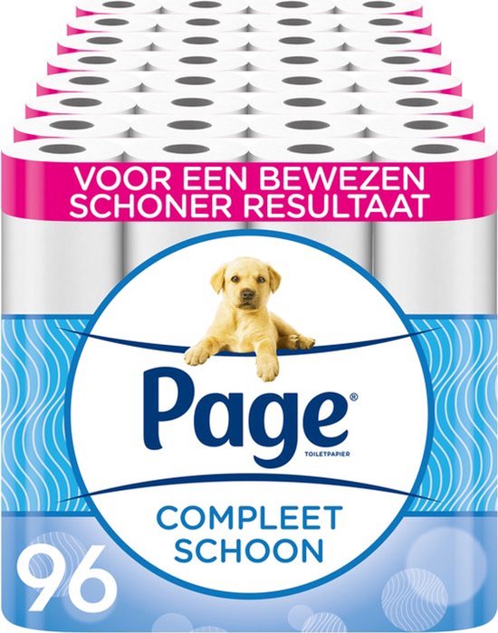 Page Toiletpapier - Compleet Schoon wc papier - 96 rollen - Met