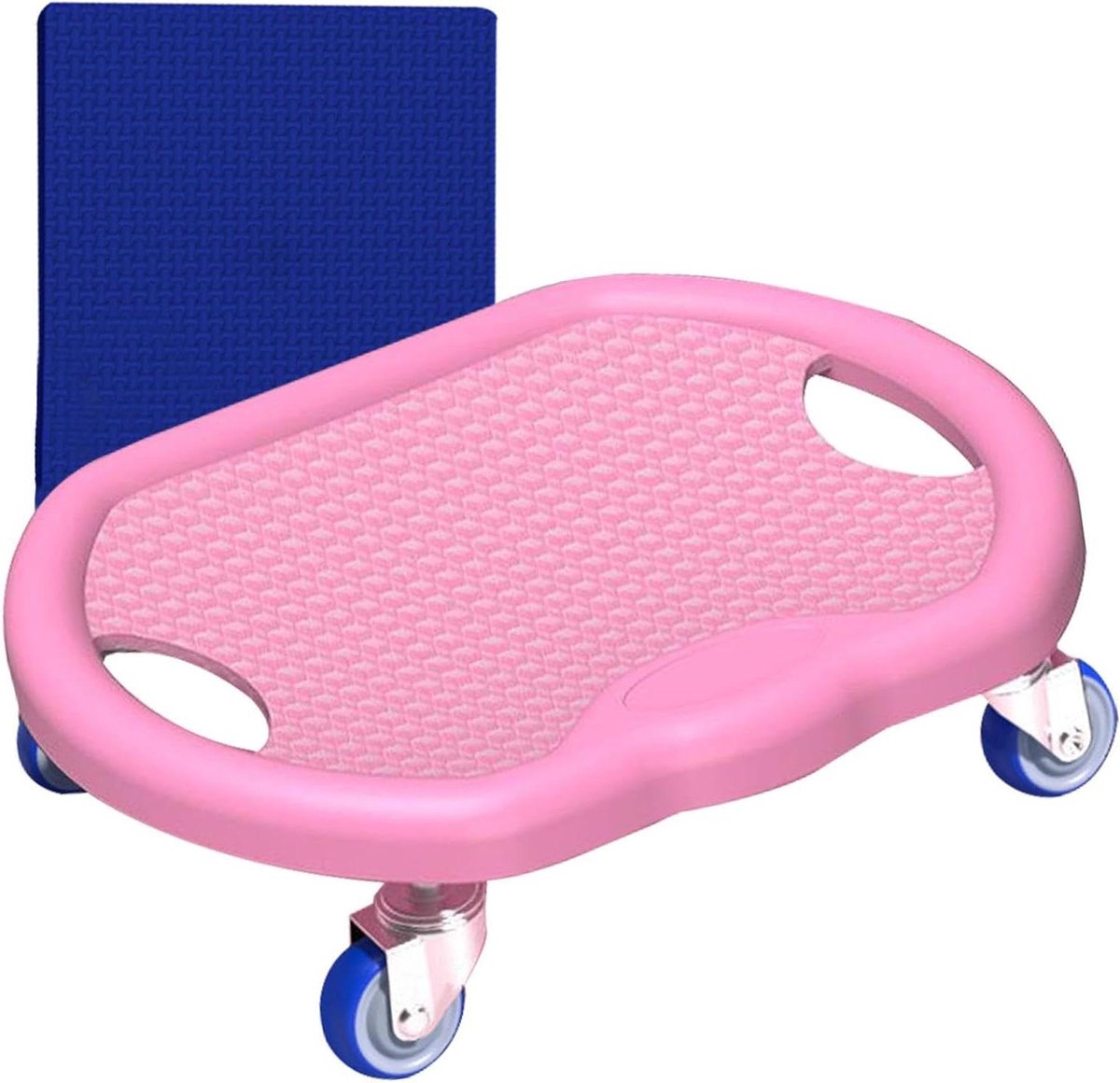 Ab Roller Board - Buikroller Wiel - Buikspieren Trainen - Geruisloos Gebruik - 32 x 27 x 9 cm - Roze