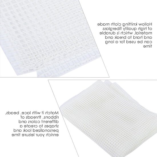 Draagbare Mesh Mat voor Creatieve Projecten met Haken en Houten Handvat - Ideaal voor Borduren en Handwerken (150x100cm) van Merkloos — afbeelding 5