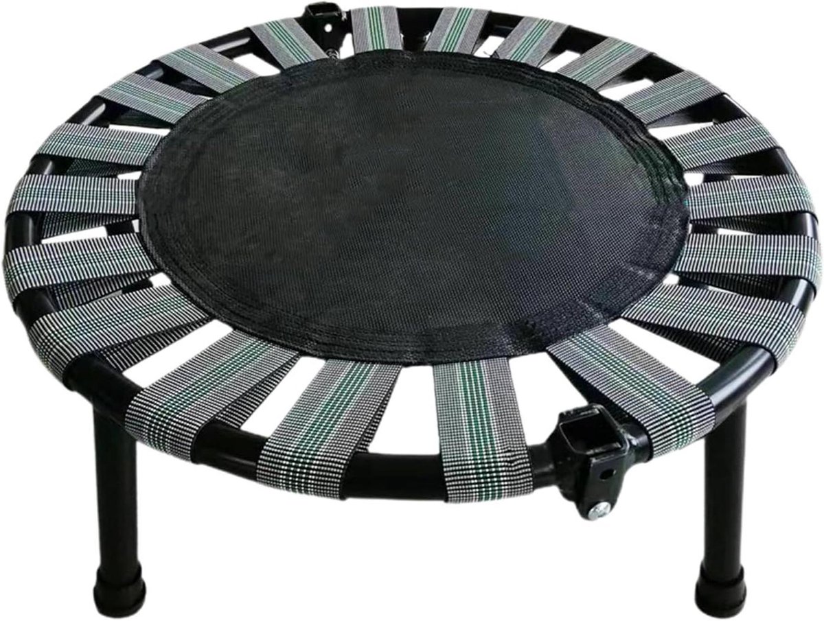 Opvouwbare Fitnesstrampoline - Mini Rebounder - Thuis Sporten - Ademend Materiaal - 45x16 cm - Grijs