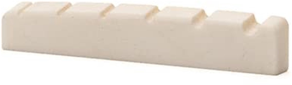 Dailygoody - Vee Bone Nut - Basgitaar Onderdelen - Wit - Muziekinstrument Accessoire - Voor 6 String Basgitaar - Perfect voor Reparatie