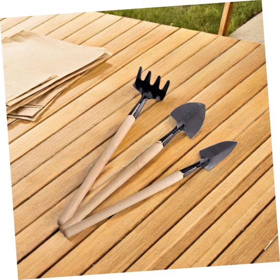 Mini Tuingereedschap Set - Tuinaccessoires Binnen - Planten Verpotten - Complete Mini Set - 21 cm - Multi van MINI — afbeelding 3