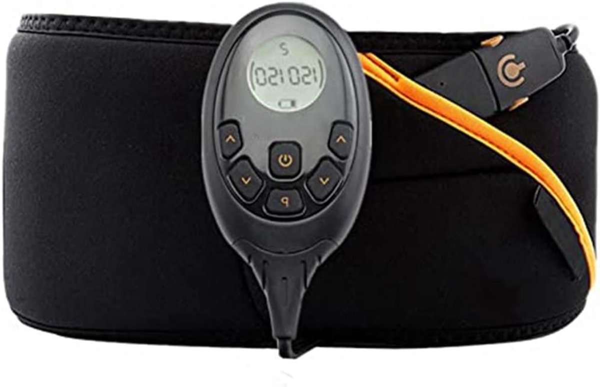 Buikspier Trainingsapparaat - Buikspier Gordel - Spiertraining - Geen Siliconen Pad Vervanging - 24-47 inch - Zwart