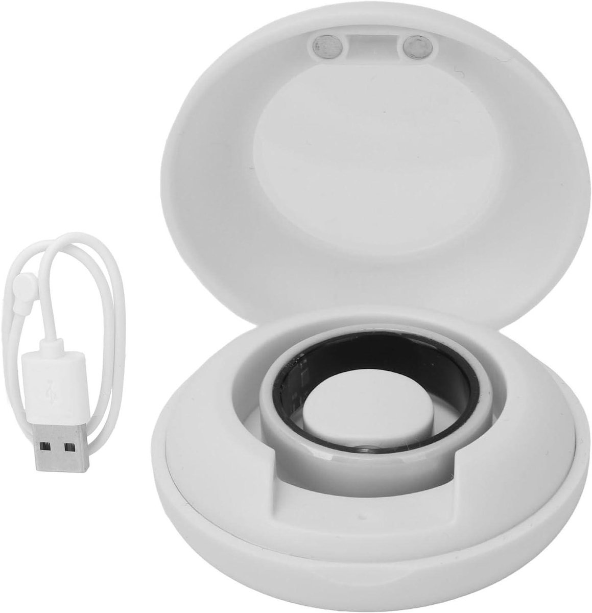 Smart Ring Gezondheid - Fitness Tracker Ring - Gezondheid Monitoren - 7 Dagen Batterijduur - IP68 Waterdicht - Wit