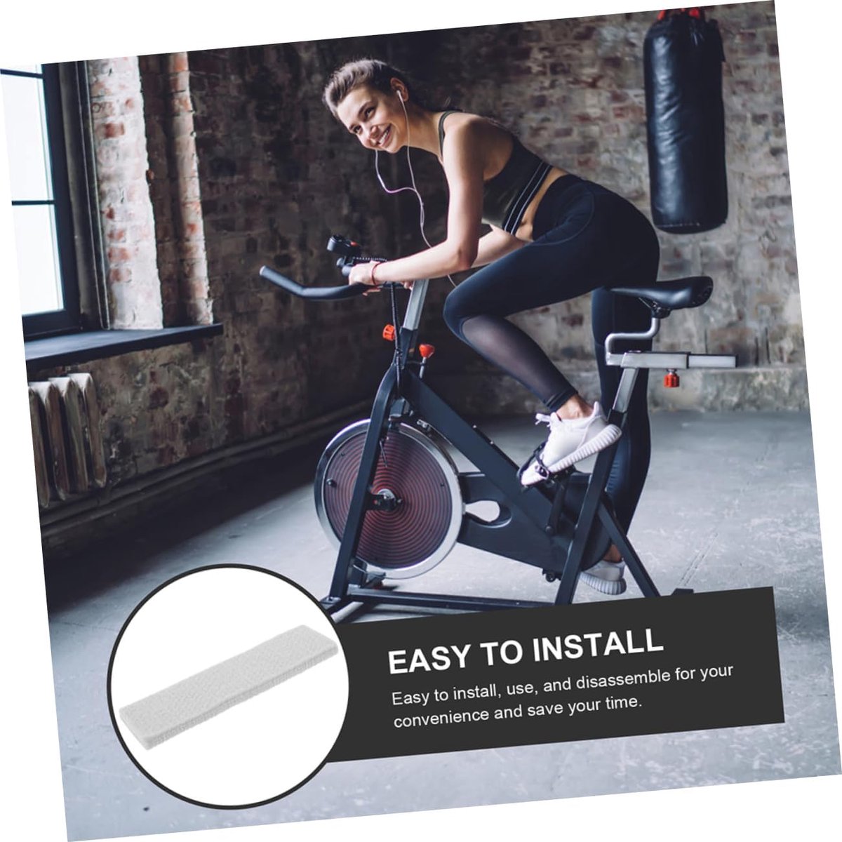 Fiets Remblokken - Viltkussentjes Hometrainer - Fitness Training - Slijtvast Materiaal - 6 Stuks - Grijs