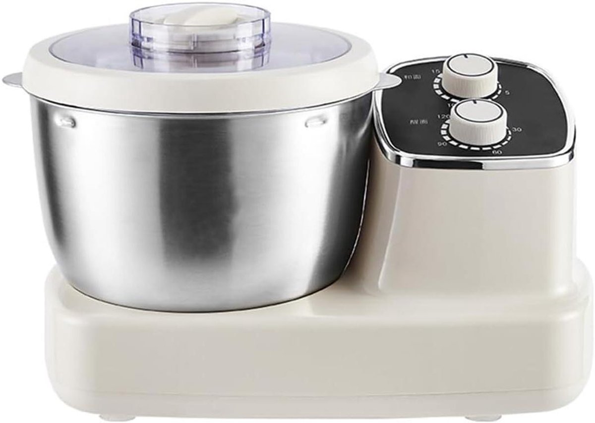 Deegmixer Keukenmachine - Elektrische Mixer - Bakken Koken - 500W Koperen Motor - 5 Liter Kom - Zilver