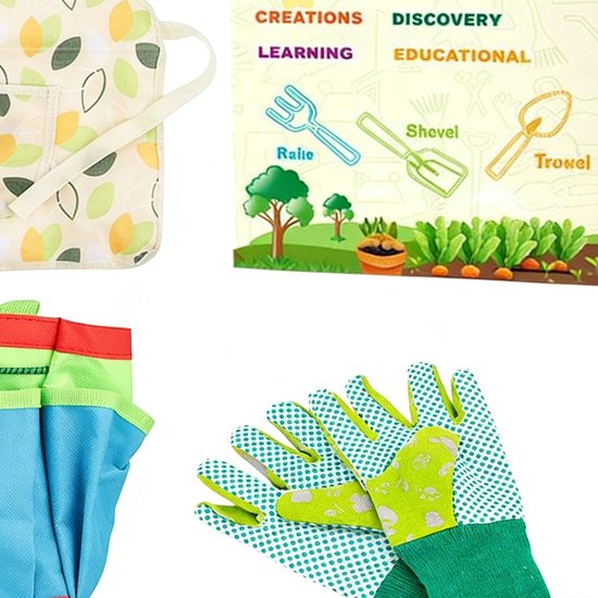 Kinder Tuin Set - Tuingereedschap Kinderen - Buiten Spelen - 11 Delig Compleet - 26 x 20 x 12 cm van Kinder — afbeelding 5