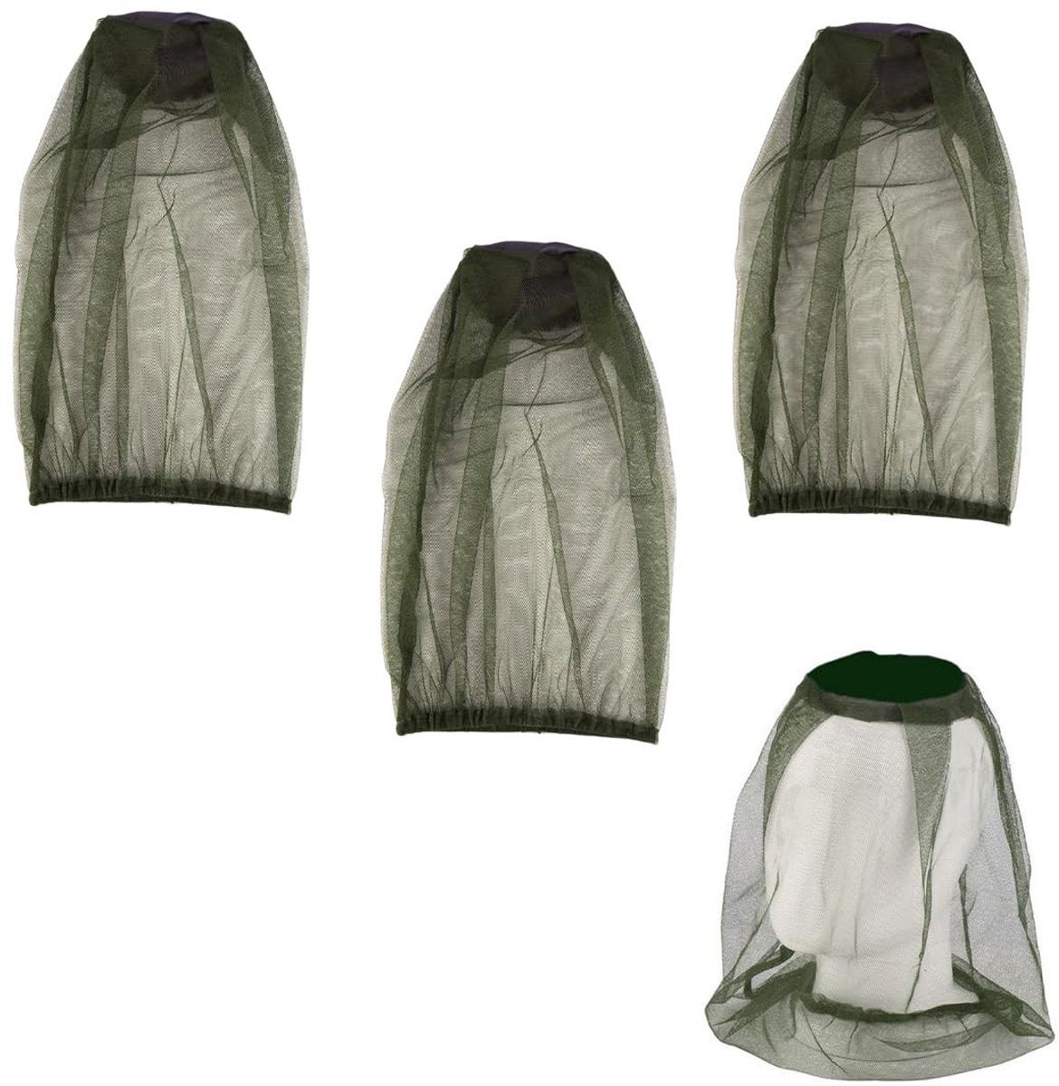 Dailygoody - Muggenhoofdnet - Vliegennet gezicht - Ideale bescherming - Groen - Insectenmasker - Voor outdoor gebruik - Visuitrusting