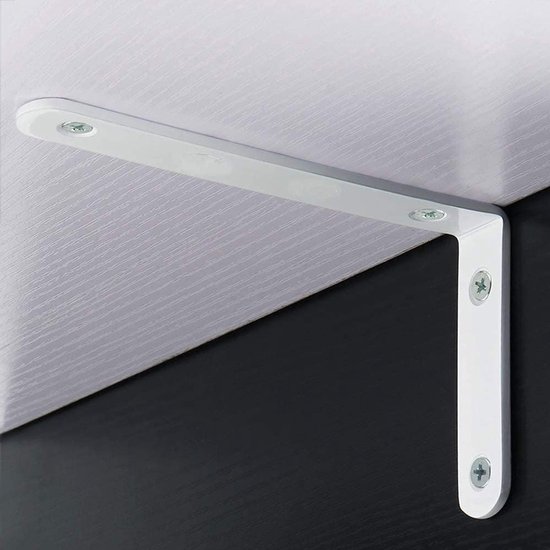 Stevige metalen hoeksteunen voor wandplanken - 4 stuks, 200x140mm, ideaal voor muurbevestiging en decoratie — afbeelding 3