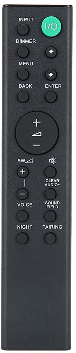 Dailygoody - TV-afstandsbediening - Vervanging voor Soundbar - Mooi design - Geschikt voor HT-CT380 en HT-CT780 - Gebruiksvriendelijk - Comfortabel in