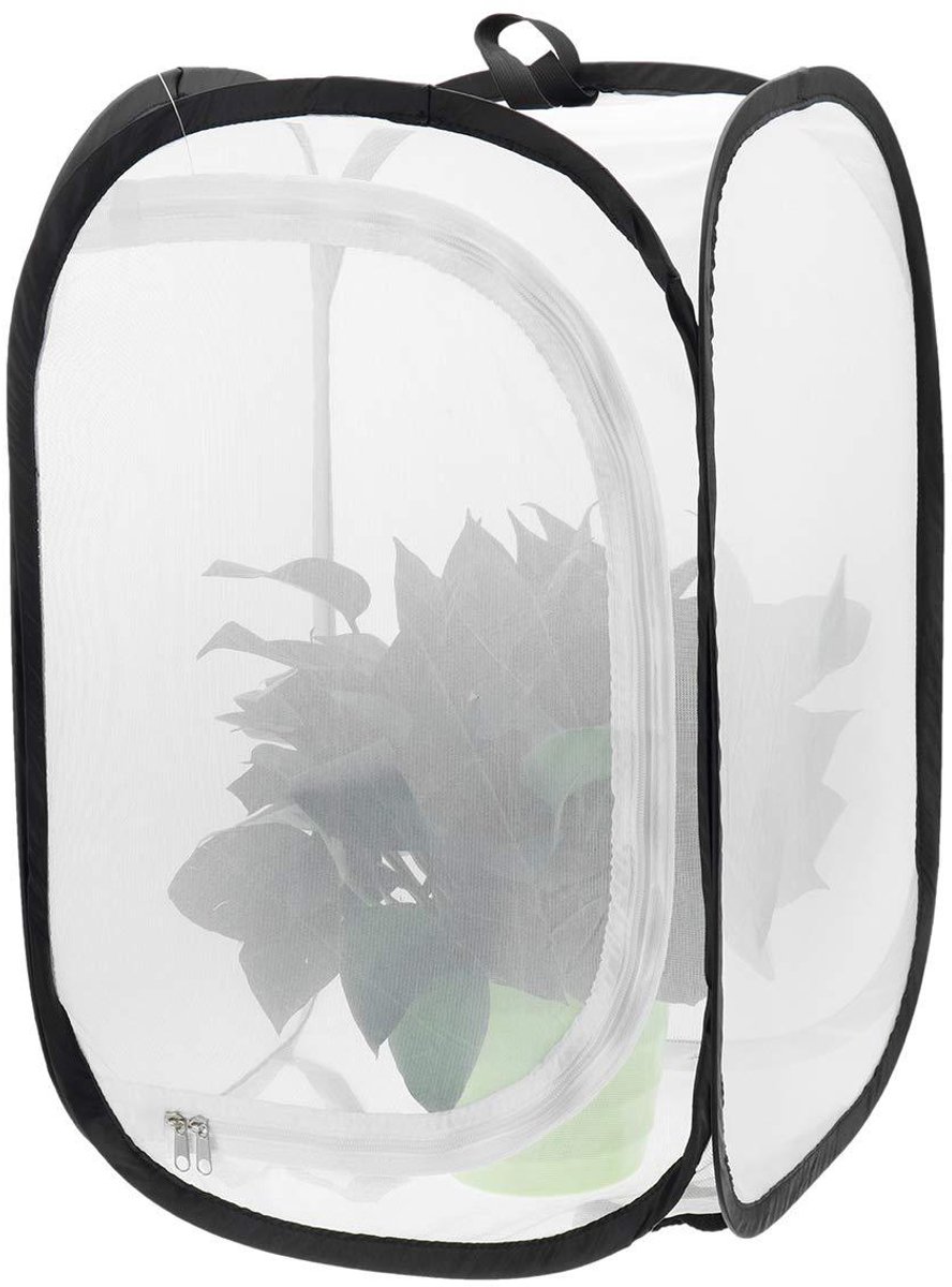 Multifunctionele Kooi - Beschermhoes Planten - Insecten Buiten Houden - Opvouwbaar Ontwerp - 40x40x60cm - Zwart
