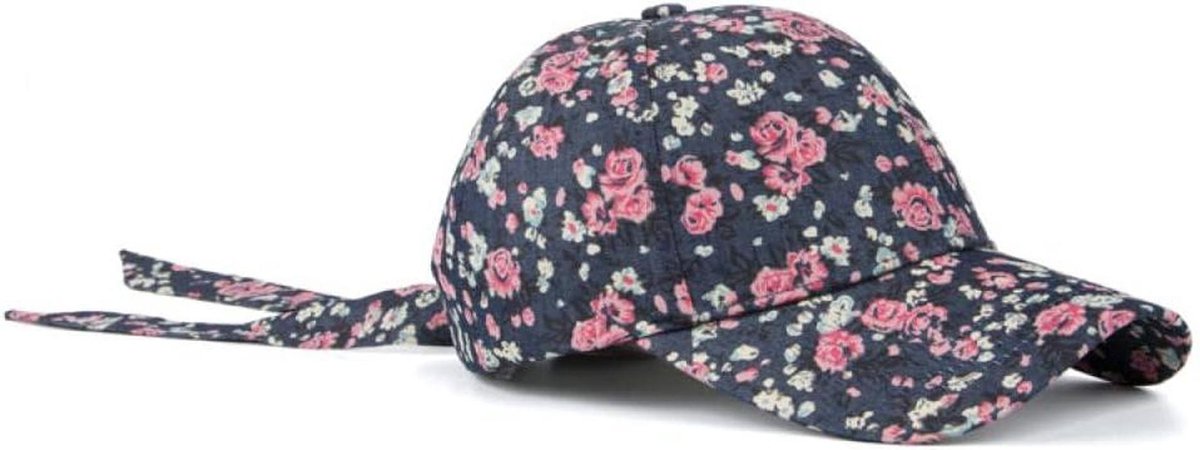 Sport Pet - Dames Pet - Bescherming tegen zon - Verstelbare band - One size - Roze bloemen