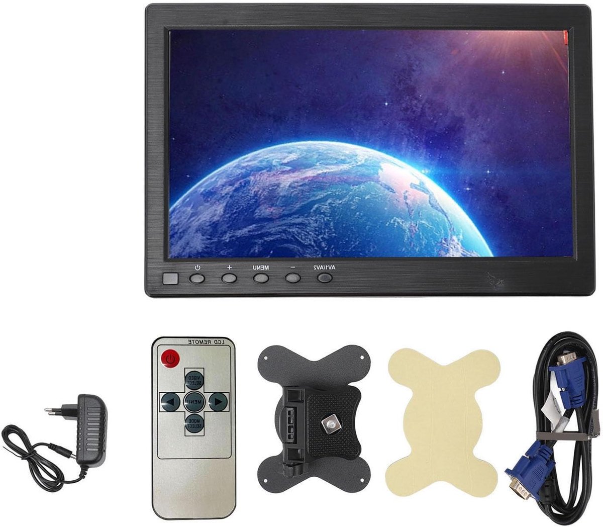 Draagbare Monitor - HD IPS-scherm - Beeldweergave Uitbreiden - Meerdere Ingangen - 101 Inch - Zwart