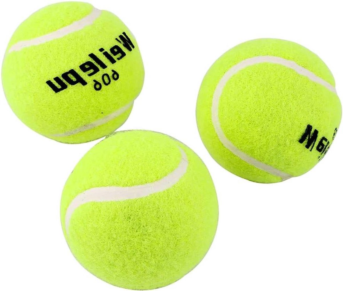 Tennisbal - Trainingsbal - Sporten - Hoge elasticiteit - 3 stuks - Geel Groen