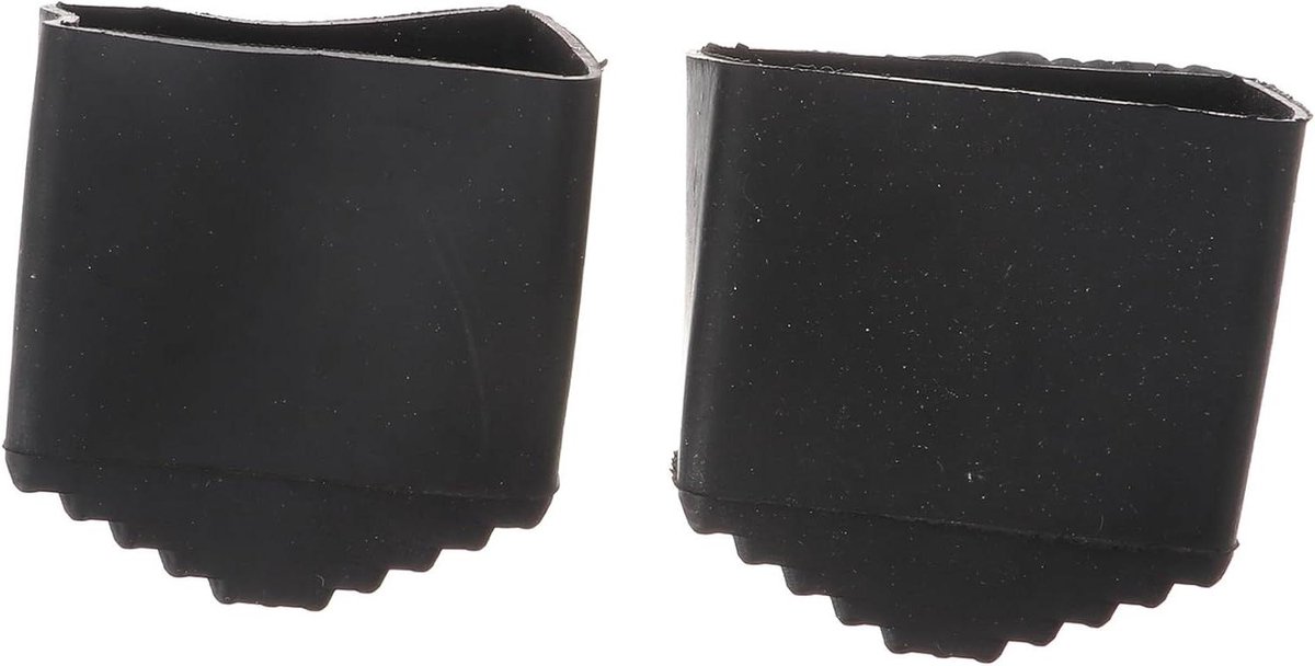 Ladder Voetbeschermers - Antisliphoezen - Vloer Beschermen - Slijtvast Rubber - Standaard Maat - Zwart