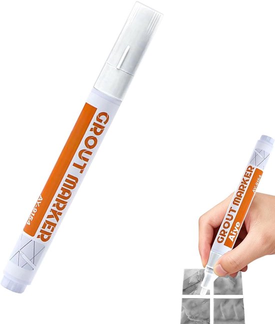 Voegstift - Tegelstift Reparatiepen - Tegels Opfrissen - Schuine Applicator - 1 Stuk - Wit — afbeelding 4