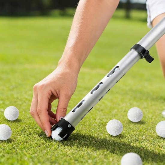Golfbal Grijper - Ballen Verzamelaar - Golf Oefenen - Lichtgewicht Aluminium - 84.5 cm - Meerkleurig — afbeelding 4
