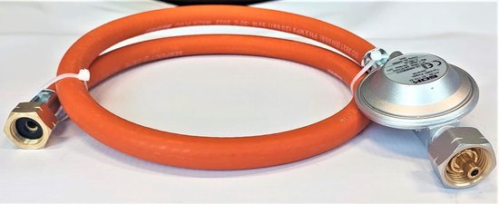 Gasdrukregelaar Slang - Propangas Slang - Barbecue Aansluiten - Snelkoppeling - 200 cm - Oranje — afbeelding 5