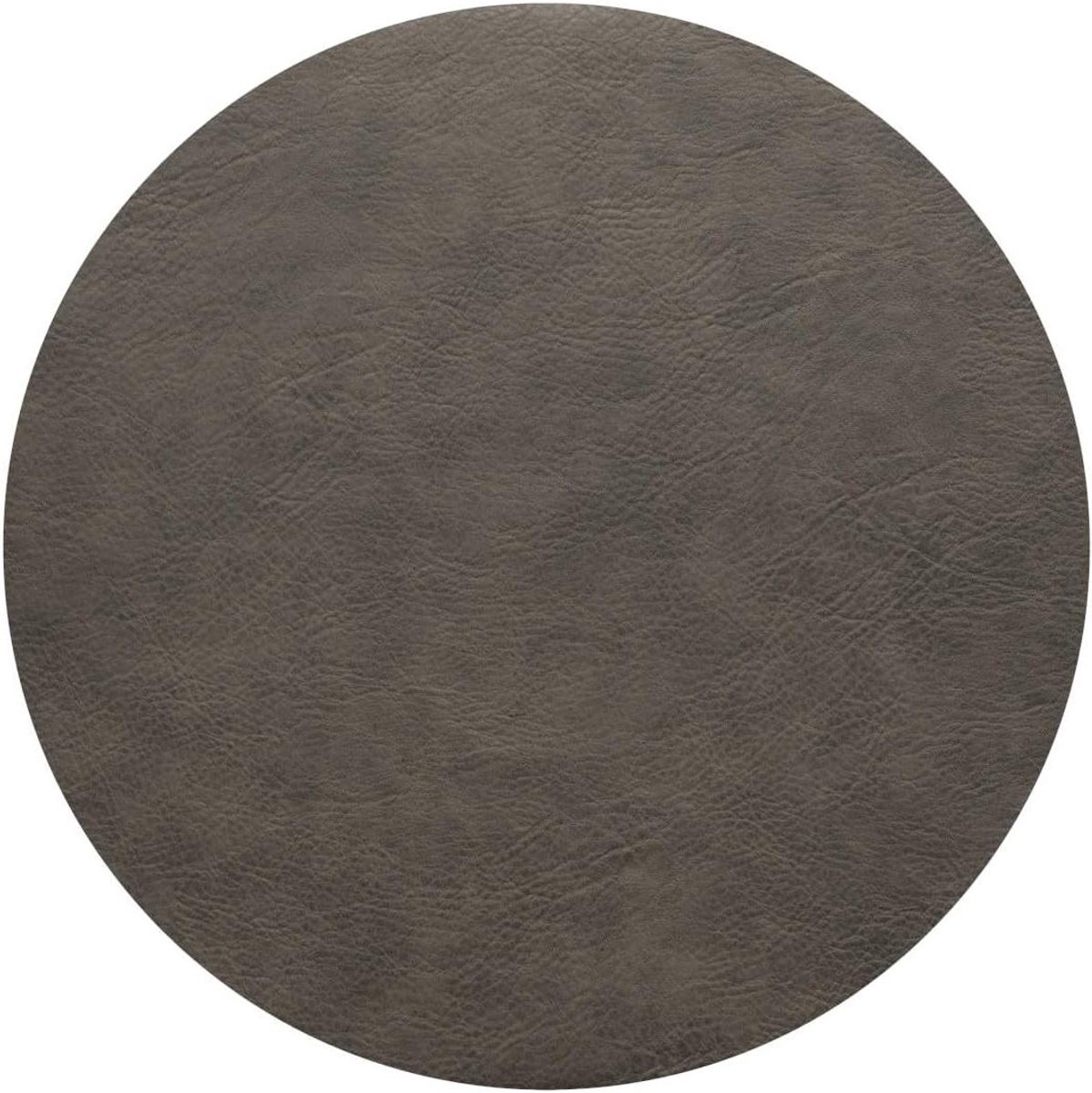 Placemat Vegan Leer - Tafelonderlegger - Tafeldekken - Paddenstoel Design - 38 cm - Grijs