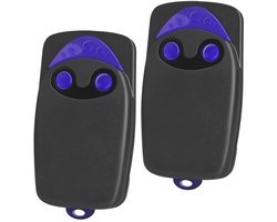 Set van 2 afstandsbedieningen Geschikt voor NICE FLOR-S FLO2R-S | 2 knoppen, 433,92 MHz