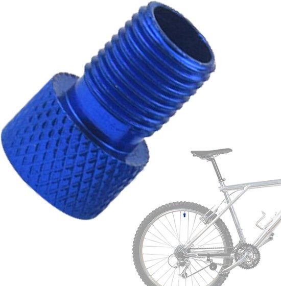 Bandenpompadapter - Ventielconverter Fiets - Fietsbanden Oppompen - Lekvrije Afdichting - 8 g - Blauw — afbeelding 5