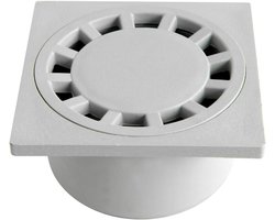 First Plast chpp10g deksel sifonato van polypropyleen, grijs, 100 x 100 mm