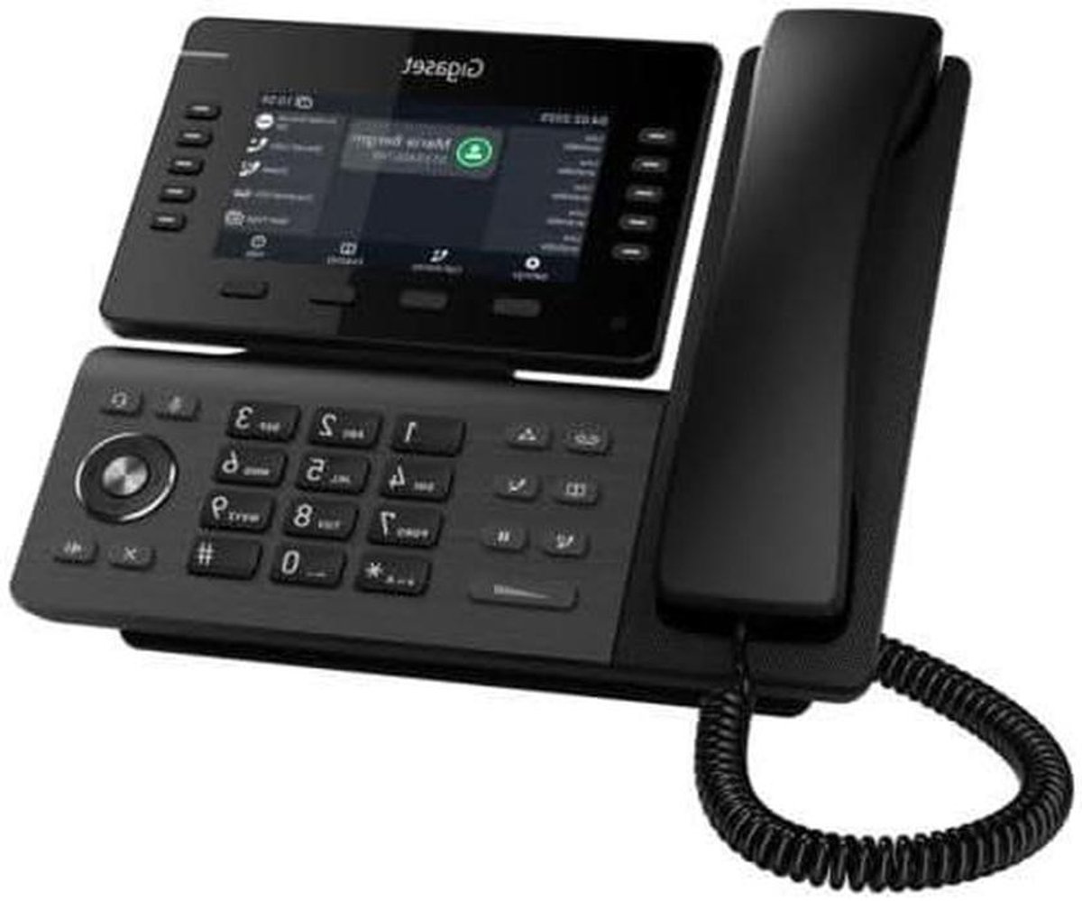IP Telefoon - Draadloze Telefoon - Zakelijk Communiceren - Kleurendisplay - 5 Inch Scherm - Zwart