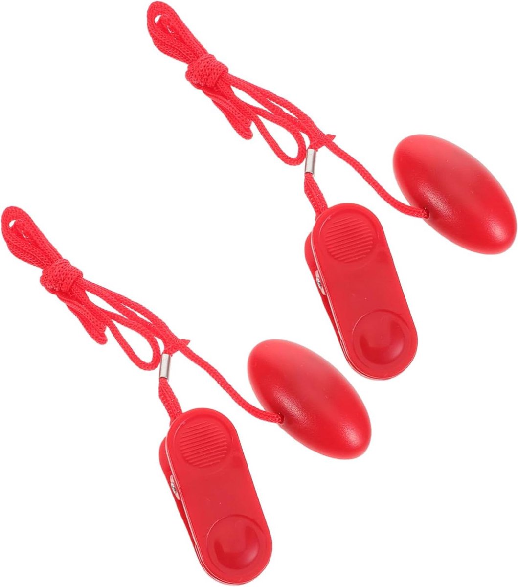 Loopband Veiligheidssleutel - Noodstop Magneet - Veilig Trainen - Universele Magnetische Clip - 2 Stuks - Rood