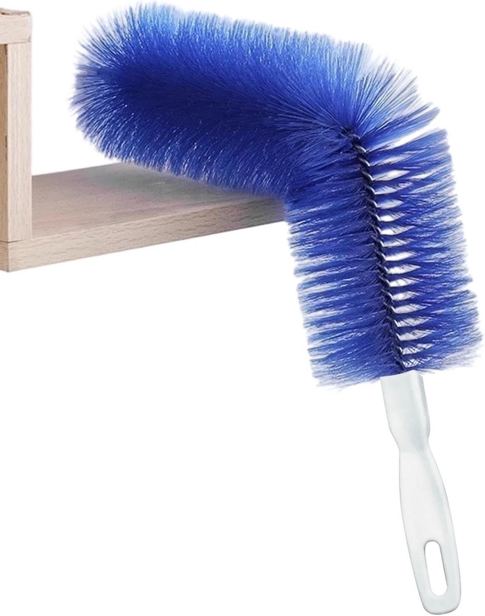 Ventilator reiniger - Microvezel borstel - Stof verwijderen - Buigbare steel - 2 delig - Blauw