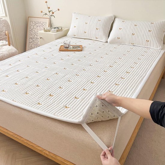 Japanse vloermatras - Draagbare futon - Comfortabel slapen - Ademend opvouwbaar ontwerp - 180 x 200 cm - Grijs — afbeelding 3