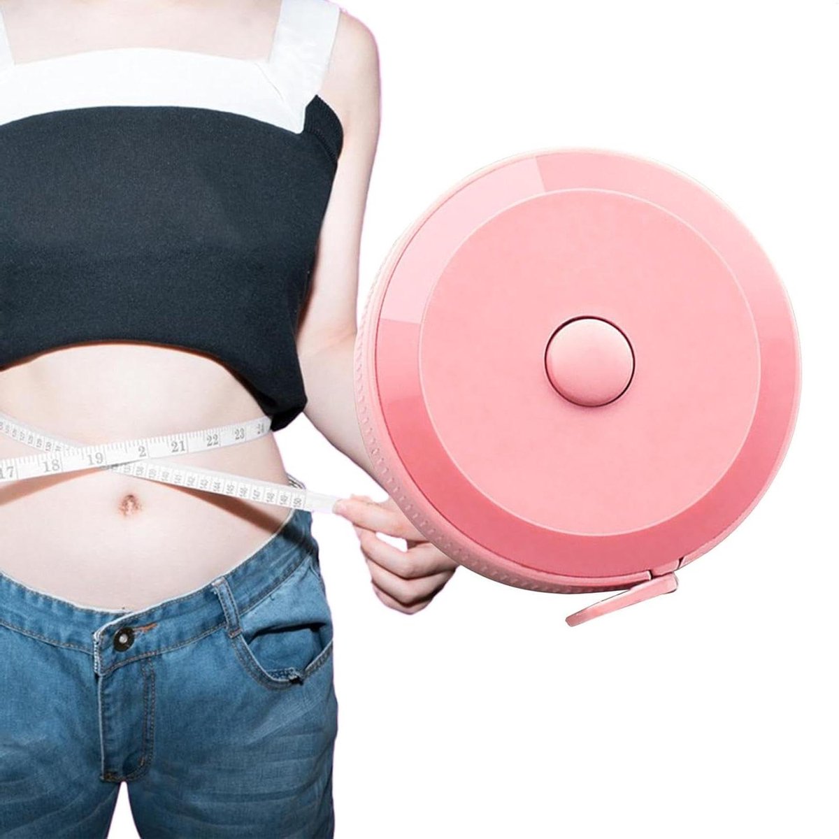 Lichaamsmeetlint - Zacht meetlint - Nauwkeurig meten - Dubbele schaal - 190 cm - Roze